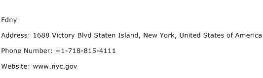 Fdny Address Contact Number
