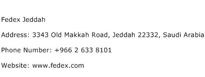 Fedex Jeddah Address Contact Number