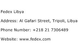 Fedex Libya Address Contact Number