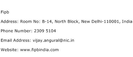 Fipb Address Contact Number