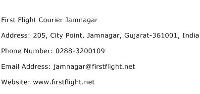 First Flight Courier Jamnagar Address Contact Number