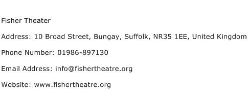 Fisher Theater Address Contact Number