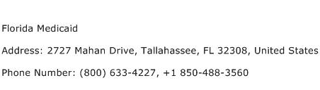 Florida Medicaid Address Contact Number