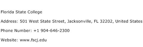 Florida State College Address Contact Number