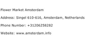 Flower Market Amsterdam Address Contact Number