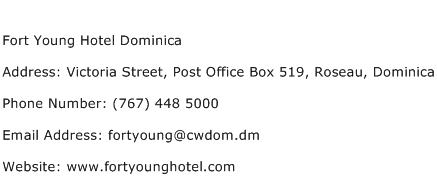 Fort Young Hotel Dominica Address Contact Number