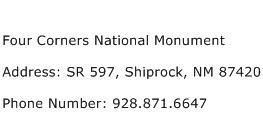 Four Corners National Monument Address Contact Number