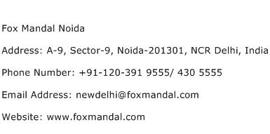 Fox Mandal Noida Address Contact Number