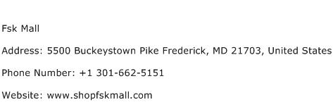 Fsk Mall Address Contact Number