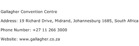 Gallagher Convention Centre Address Contact Number