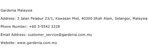 Gardenia Malaysia Address Contact Number
