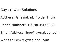 Gayatri Web Solutions Address Contact Number