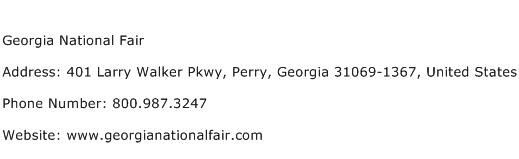 Georgia National Fair Address Contact Number