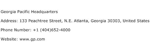 Georgia Pacific Headquarters Address Contact Number