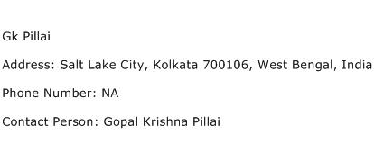 Gk Pillai Address Contact Number