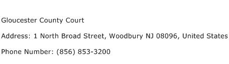 Gloucester County Court Address Contact Number