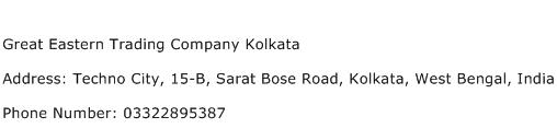 Great Eastern Trading Company Kolkata Address Contact Number