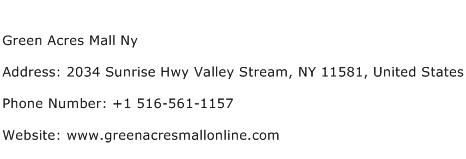 Green Acres Mall Ny Address Contact Number