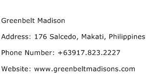 Greenbelt Madison Address Contact Number