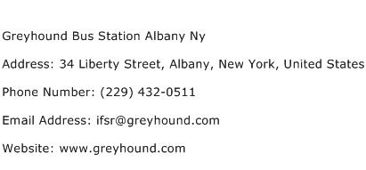 Greyhound Bus Station Albany Ny Address Contact Number