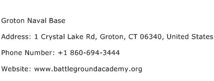Groton Naval Base Address Contact Number