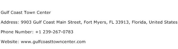 Gulf Coast Town Center Address Contact Number