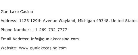 Gun Lake Casino Address Contact Number