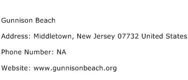 Gunnison Beach Address Contact Number