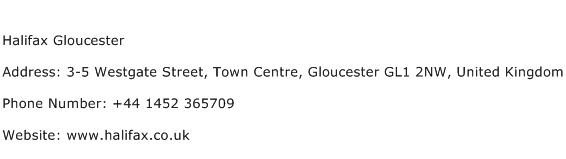 Halifax Gloucester Address Contact Number