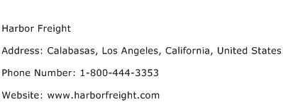 Harbor Freight Address Contact Number