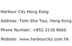 Harbour City Hong Kong Address Contact Number