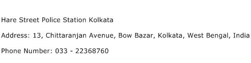 Hare Street Police Station Kolkata Address Contact Number