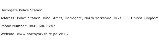 Harrogate Police Station Address Contact Number