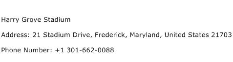 Harry Grove Stadium Address Contact Number