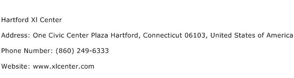 Hartford Xl Center Address Contact Number