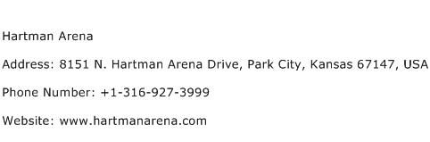 Hartman Arena Address Contact Number