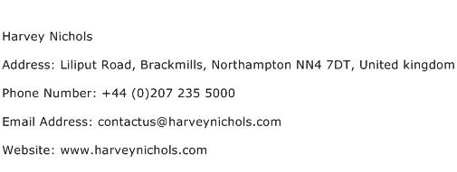 Harvey Nichols Address Contact Number