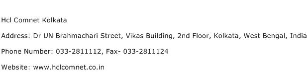 Hcl Comnet Kolkata Address Contact Number
