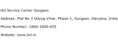Hcl Service Center Gurgaon Address Contact Number