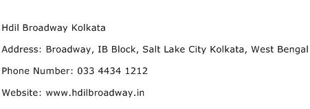 Hdil Broadway Kolkata Address Contact Number
