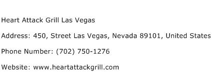 Heart Attack Grill Las Vegas Address Contact Number