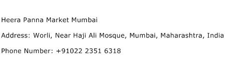 Heera Panna Market Mumbai Address Contact Number