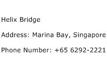Helix Bridge Address Contact Number
