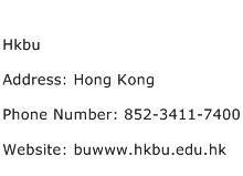 Hkbu Address Contact Number