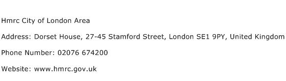 Hmrc City of London Area Address Contact Number