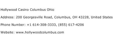 Hollywood Casino Columbus Ohio Address Contact Number