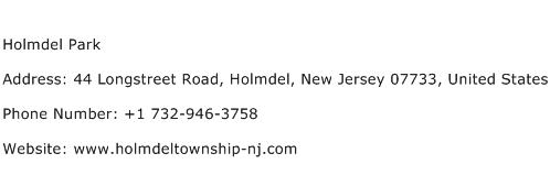Holmdel Park Address Contact Number
