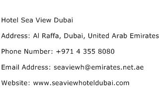 Hotel Sea View Dubai Address Contact Number