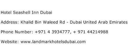 Hotel Seashell Inn Dubai Address Contact Number