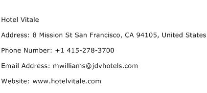 Hotel Vitale Address Contact Number